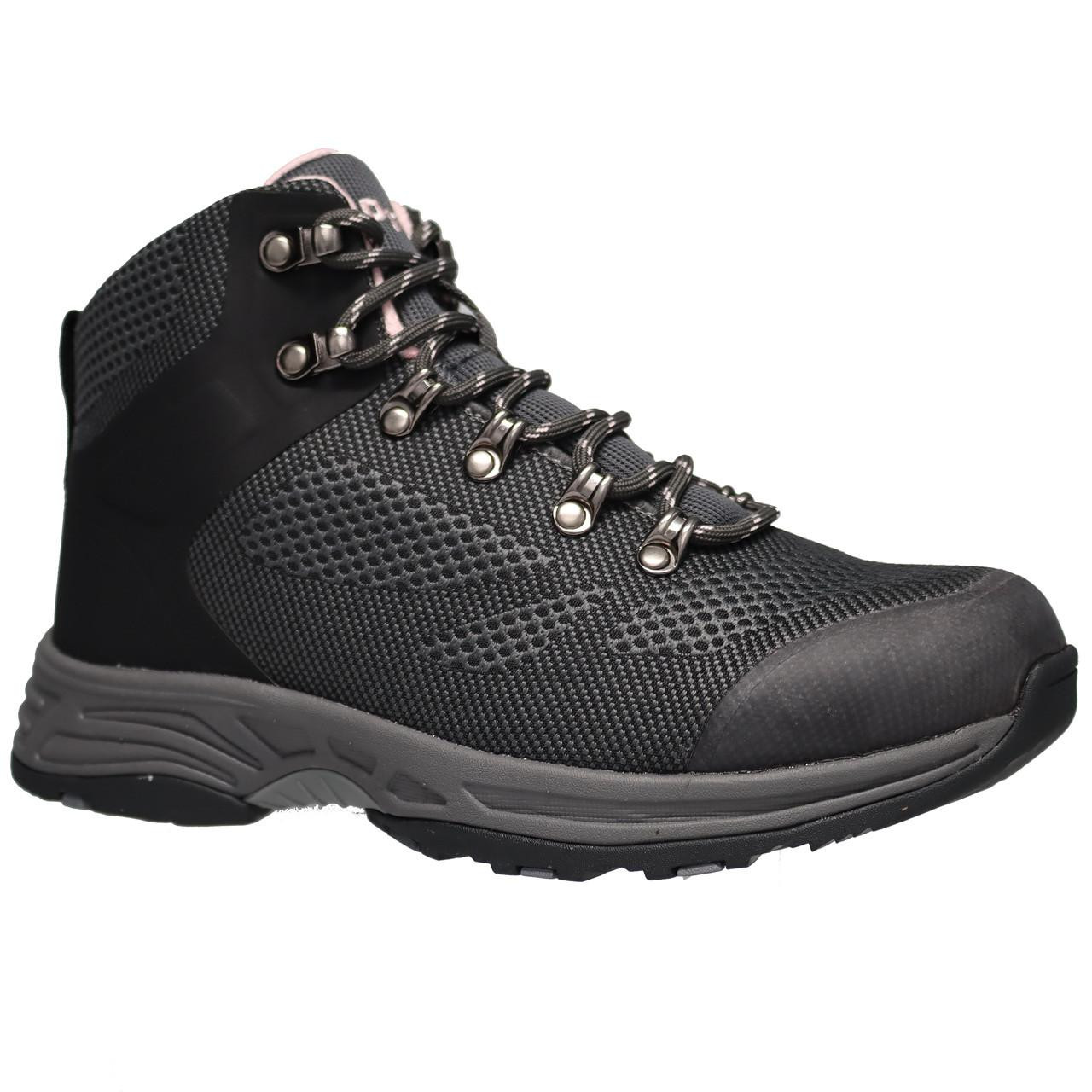 Propet Conni Women's Hiking Boot - Grey/Pink - Step Steady on Trails and Paths