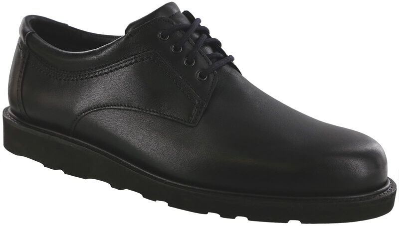 SAS Men's Waypoint Non Slip Lace Up Footwear - Matte Black - Safe and Comfortable Shoes for Everyday Wear