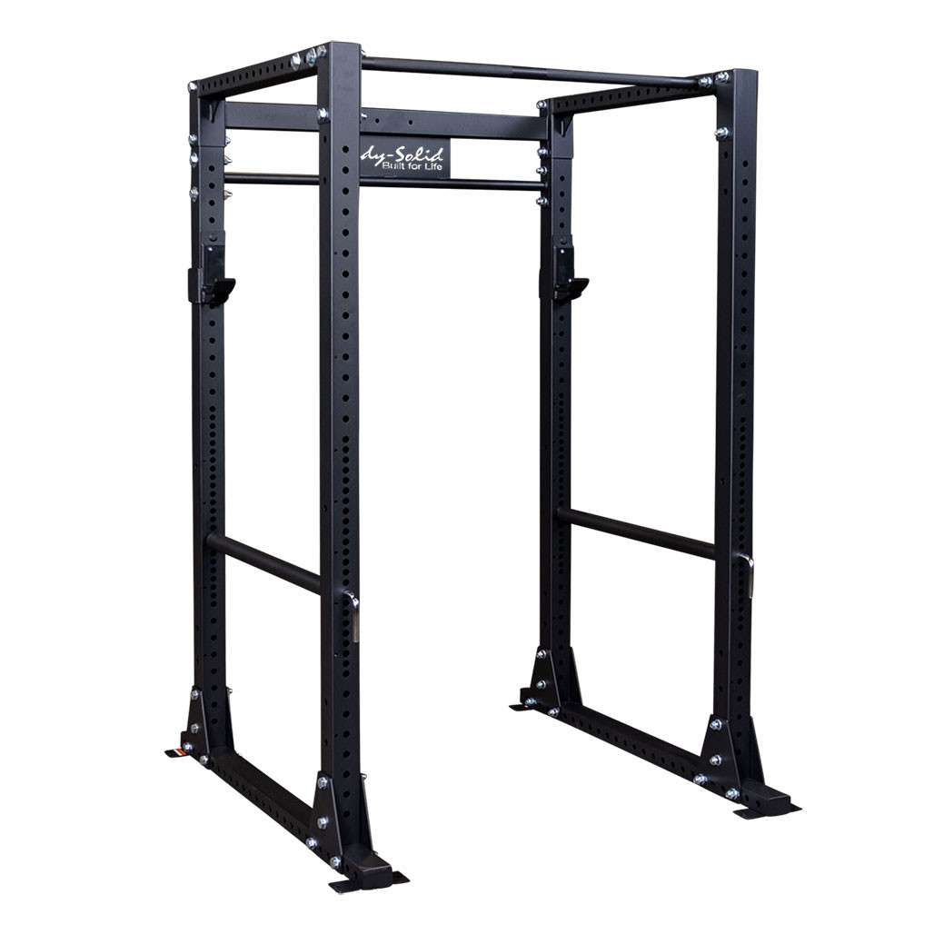 GPR400 Heavy-Duty Power Rack with Safety Bars & Olympic Plate Storage – Strength Training Power Cage