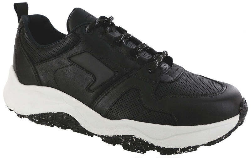 SAS Men's Low Country-Y Lace Up Footwear - Black Perf - Comfortable Lace Up Shoes for Everyday Use