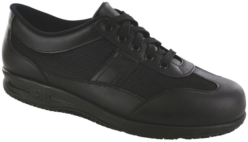 SAS Reverie Non Slip Lace Up Footwear- Black - Stay Steady and Comfortable at Work With SAS Reverie