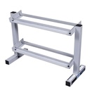 Body-Solid Powerline Dumbbell Rack – Space-Saving 2-Tier Weight Rack for Home or Studio Gyms