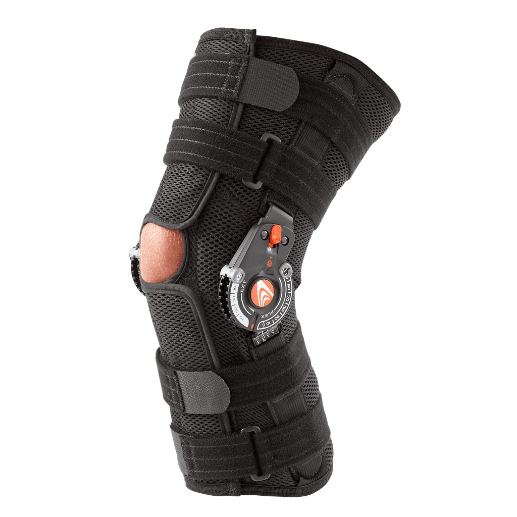 Breg Recover Knee Brace Airmesh Wraparound Open Back - Long for Adjustable Support and Everyday Stability