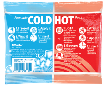 Mueller Reusable Cold/Hot Pack - Small - (Case of 12) - Reusable Hot and Cold Pack for Daily Pain Relief