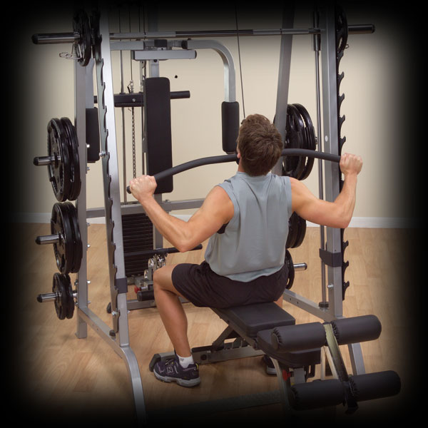 Body-Solid Lat Attachment for Series 7 GS348 Smith Machine: Upgrade Your Back and Arm Workouts