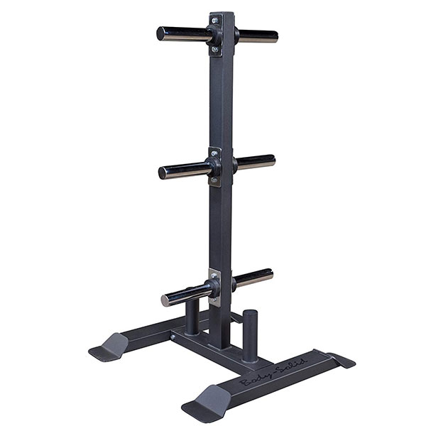 Body-Solid Olympic Weight Tree and Bar Holder – Essential Weight Storage for Home & Commercial Gyms