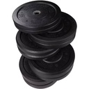 260LB Bumper Set Black Pairs (10, 15, 25, 35, 45 lb) – Commercial-Grade, Made in the USA
