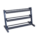 Body-Solid 3 Tier Horizontal 48" Dumbell Rack - BLACK