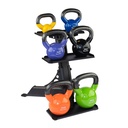 Body-Solid KBVS105PACK 5-30 lb. Vinyl Kettlebell with Rack