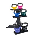 Body-Solid Vinyl Coated Kettle Bells Setwith GDKR50B, (One Each 5,8,10,12,15,20)
