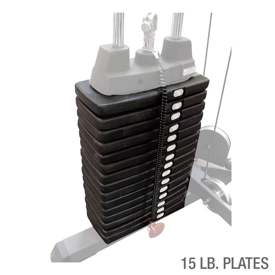 Body-Solid 300 lb weight stack (pp15)