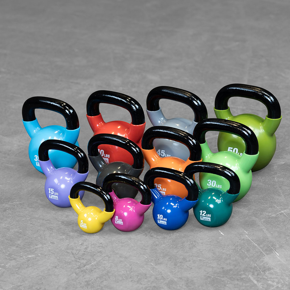 Body-Solid KBV Vinyl Coated Dipped Kettlebells