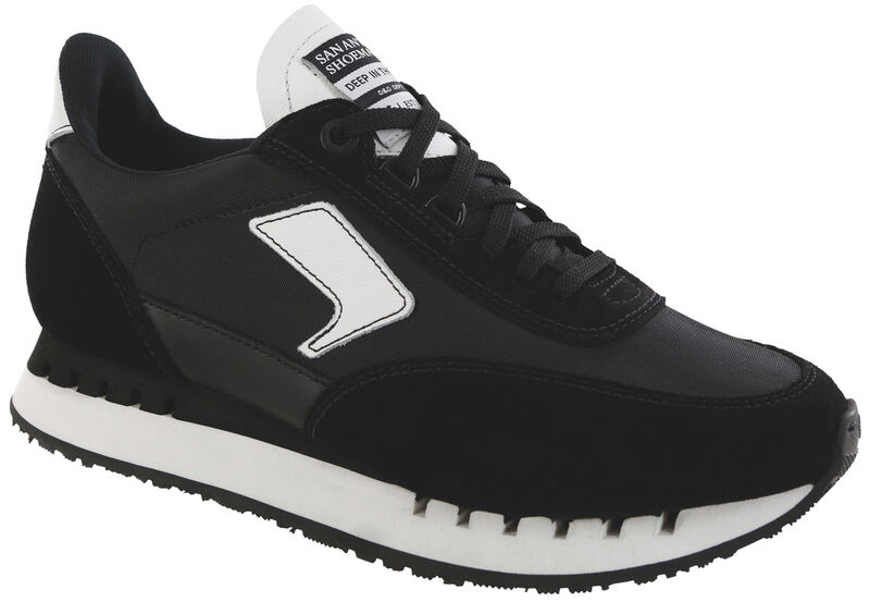 SAS Women's 7eventy6ix-X Lace Up Sneaker - Black Moon - Comfortable Lace Up Sneaker for Everyday Wear