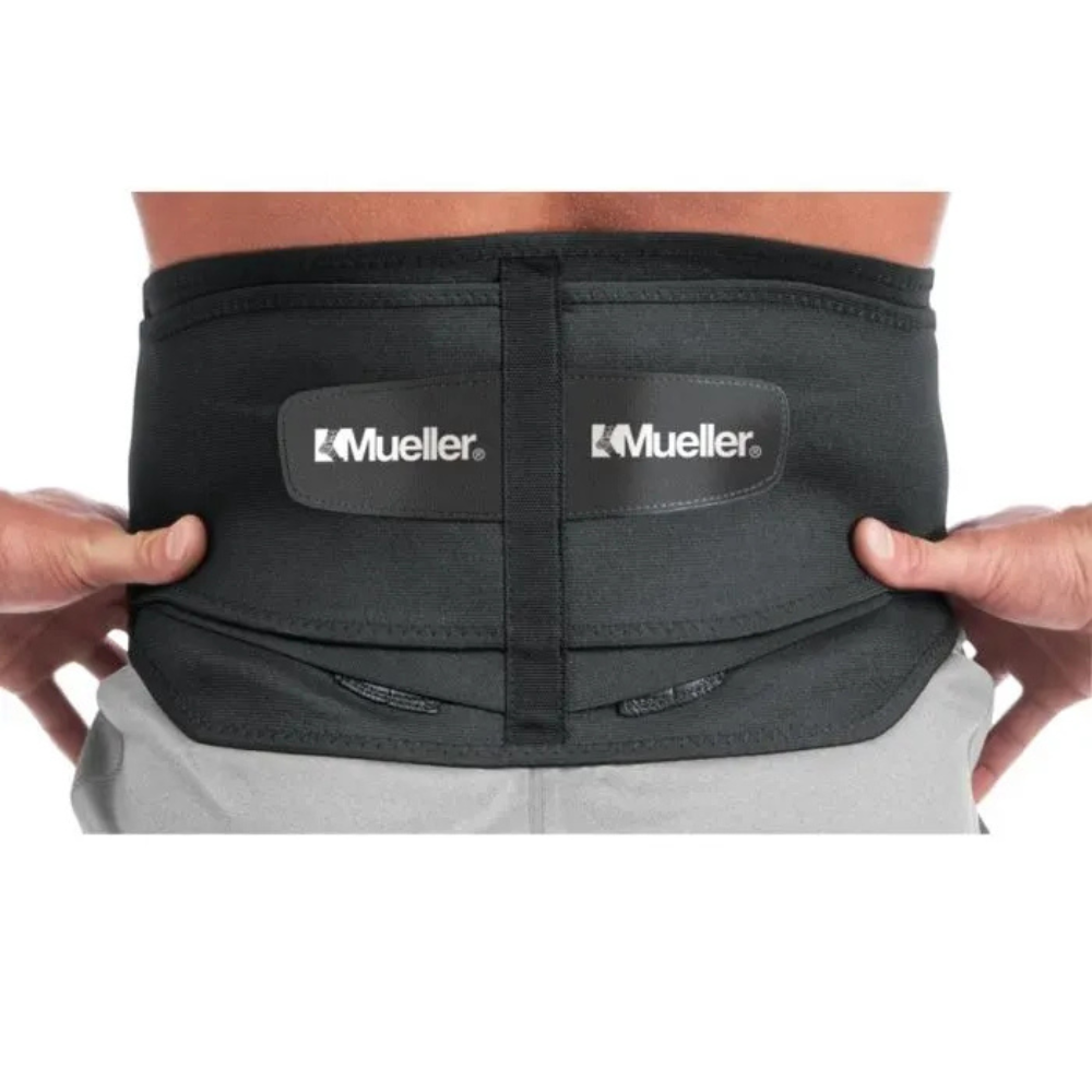 LUMBAR BACK BRACE BLK W/ REMOVABLE PAD OSFM