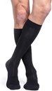 SIGVARIS Men's Essential Cotton 230 Closed Toe Calf-High Compression Socks with Grip-Top, 20-30 mmHg