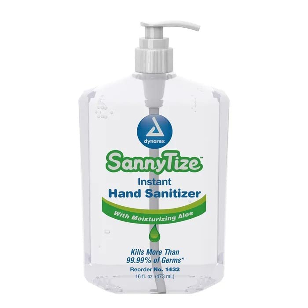 Dynarex Hand Sanitizer 16 oz - square pump