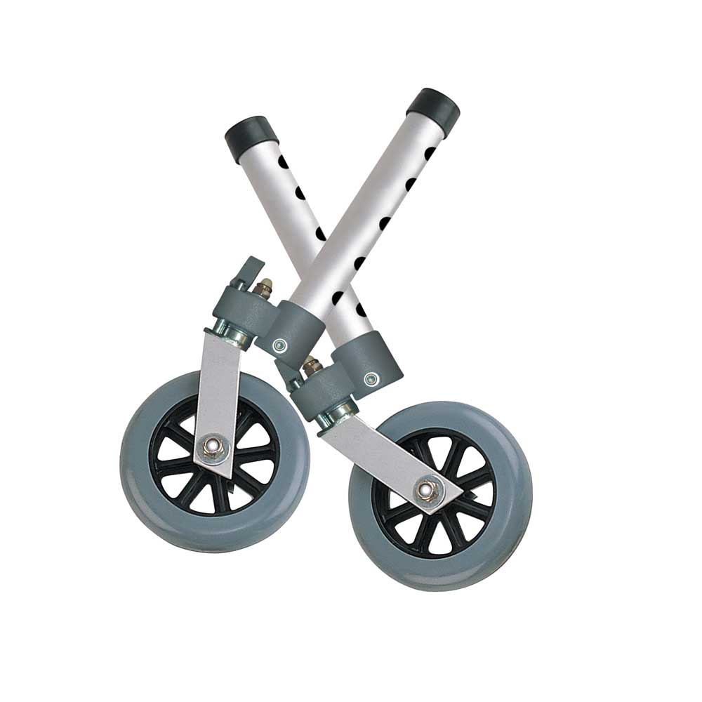 Drive Medical Swivel Lock 5-Inch Walker Wheels – Effortless Mobility and Stability for Your Walker