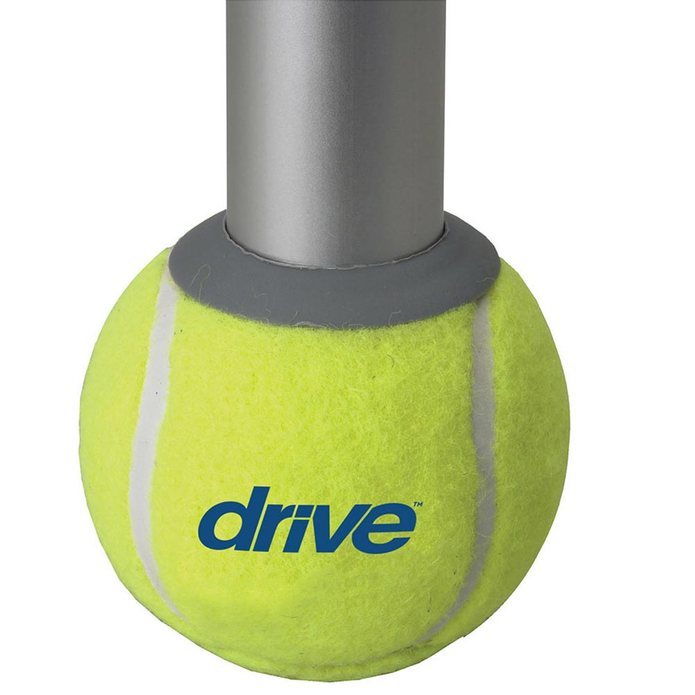 Drive Medical Walker Rear Tennis Ball Glides with Extra Pads – Stable, Smooth-Gliding Walker Accessories