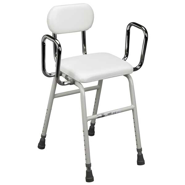 Drive Medical Kitchen Stool – Adjustable, Comfortable Seating for Kitchen, Dining, and More