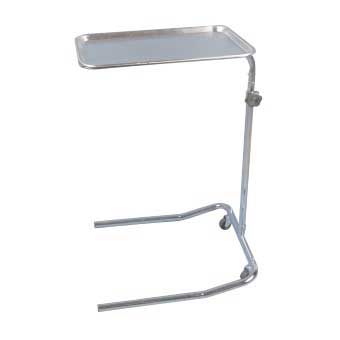Drive Medical Mayo Instrument Stand Single Post – Adjustable Height Medical Equipment Stand for Surgical and Diagnostic Use