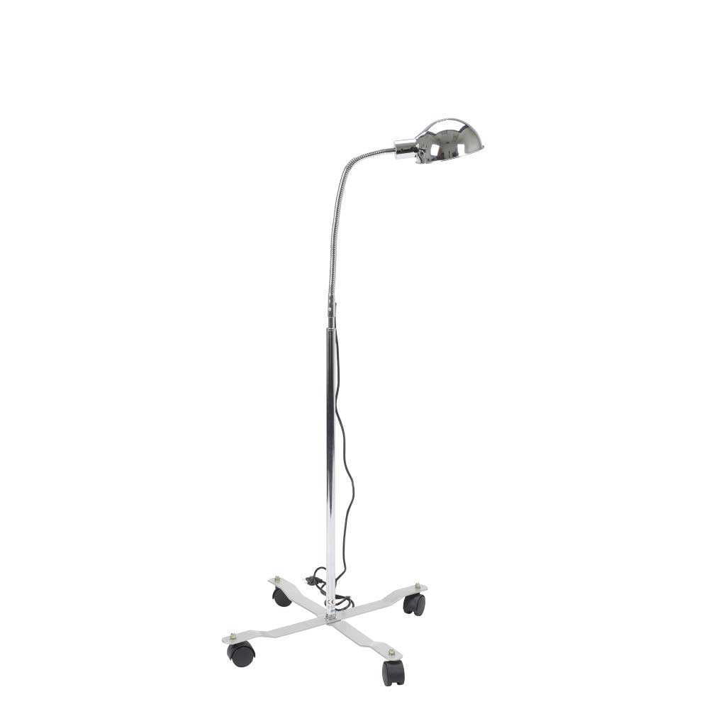 Drive Medical Goose Neck Lamp with Dome Style Shade and Mobile Base for Adjustable Task Lighting