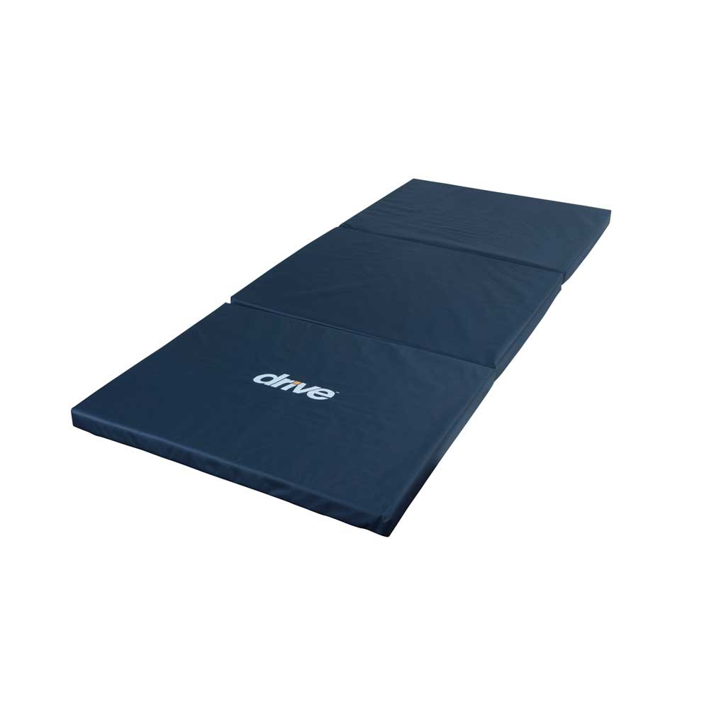 Drive Medical Tri-Fold Bedside Mat – Cushioned Fall Protection for Bedside Safety