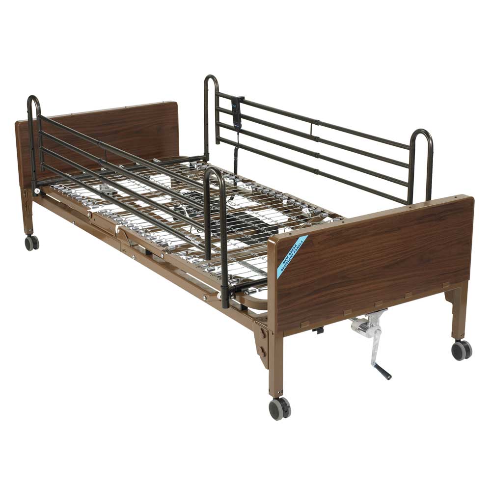 Drive Medical Delta Ultra Light Bed and Full Rail – Full-Length Adjustable Bed Safety Rail for Enhanced Comfort & Fall Prevention