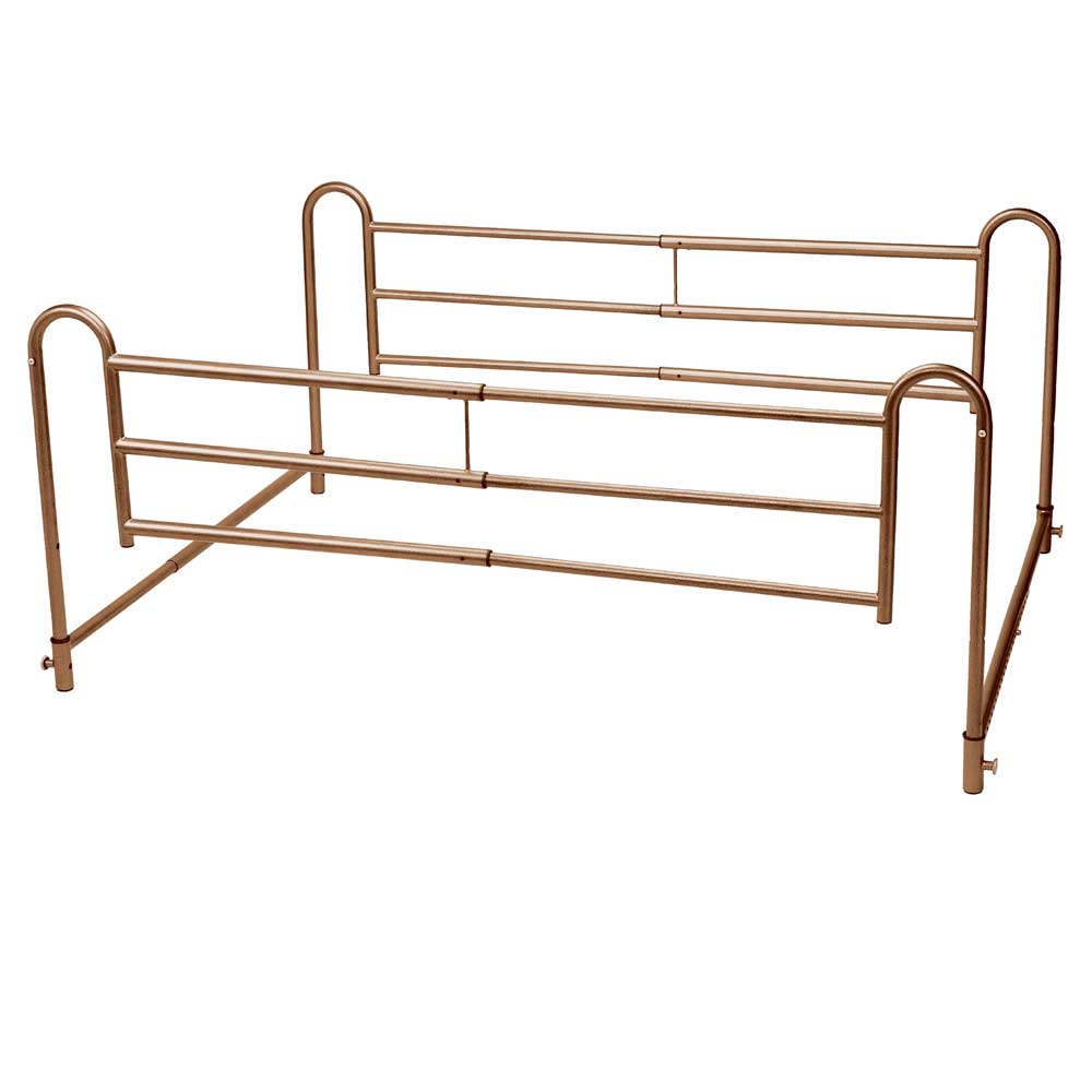 Drive Medical Home Bed Style Adjustable Length Bed Rail – Safe, Adjustable Bed Guard for Fall Prevention