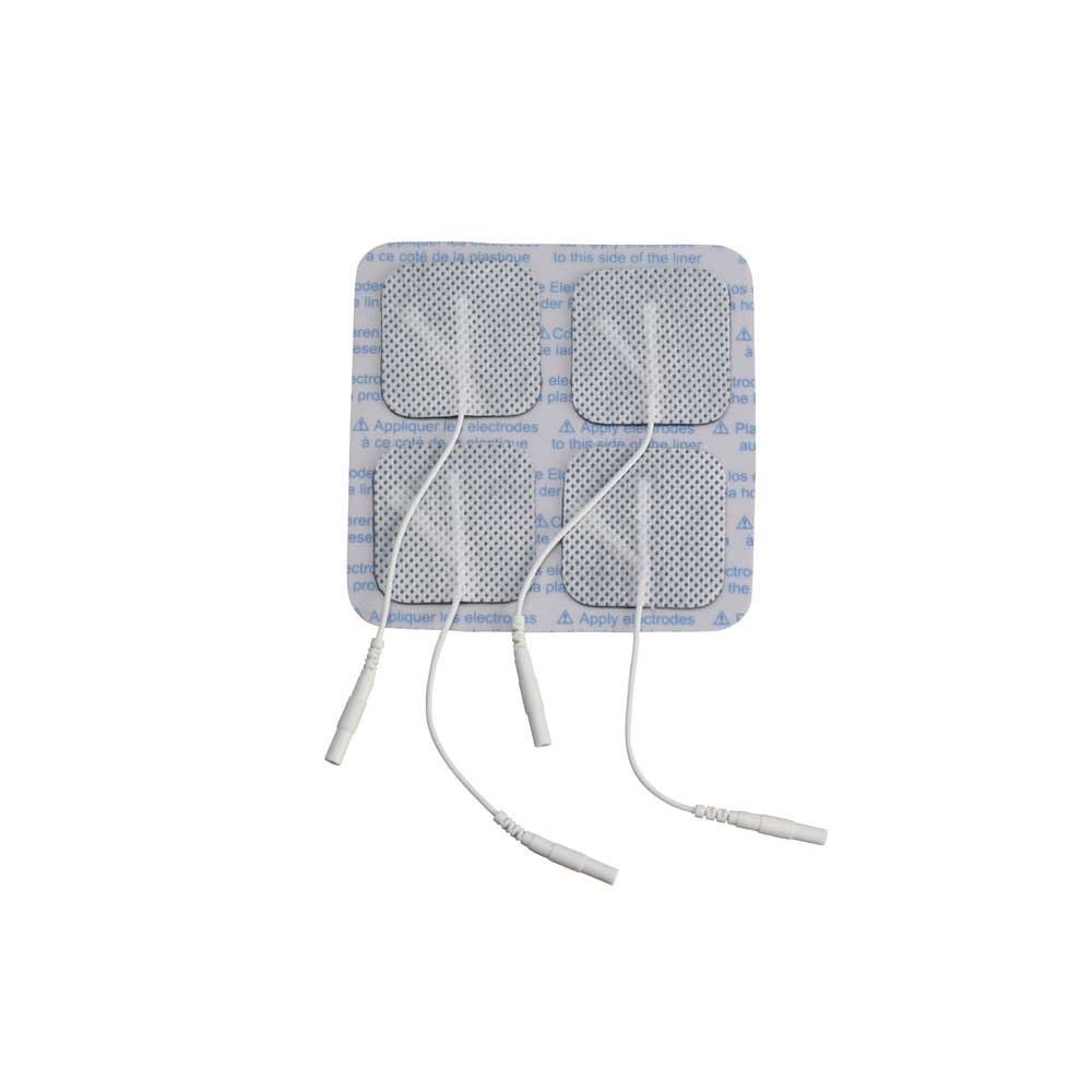 Drive Medical Square Pre-Gelled Electrodes for TENS Unit – Reusable and Comfortable Electrodes for Effective Pain Relief