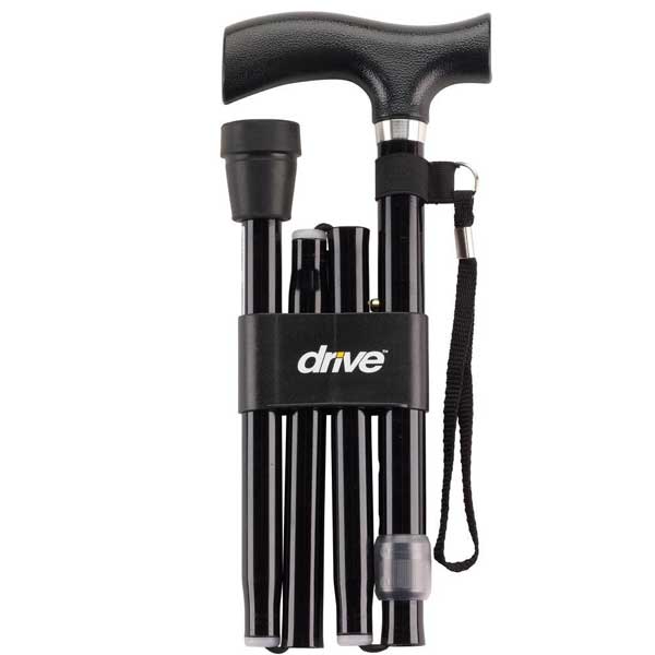 Drive Medical Heavy Duty Folding Cane – Lightweight, Adjustable, and Durable for Enhanced Mobility