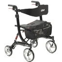 Drive Medical Nitro HD Rollator â€“ Heavy Duty Walker with Comfortable Seat & Large Wheels
