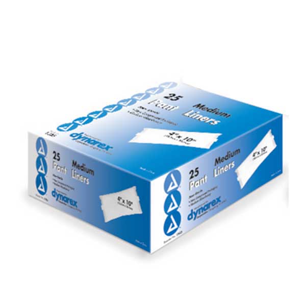 Dynarex Panty Liners Sq End Adhesive Tab 4 Inx11 In-25/Case