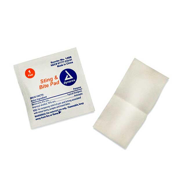 Dynarex Sting and Bite Pad 3000/Case