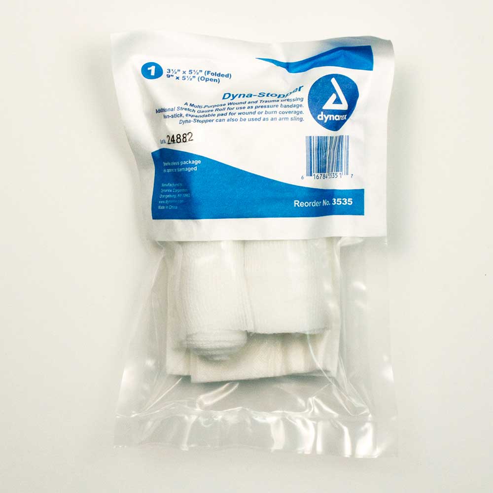 Dynarex Dyna-Stopper Trauma Dressing Sterile 3.5x5.5 60/Case