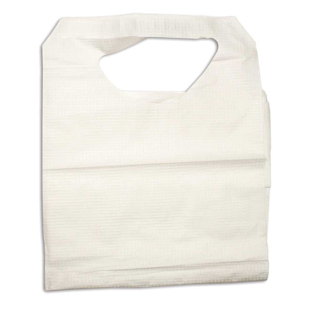 Dynarex Paper/Poly Lap Bibs w/ Ties 16 Inchx33 Inch 300/Case