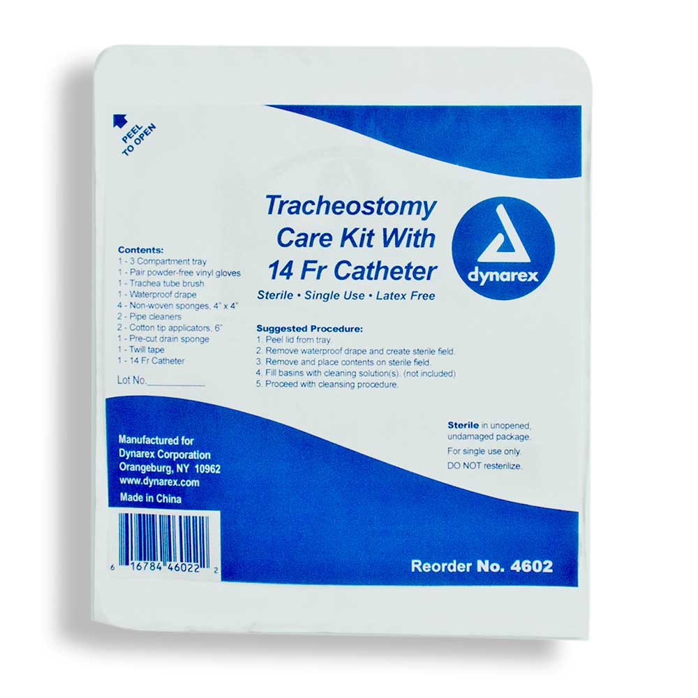  Dynarex Trach Kit with 14 FR Suction Catheter 20/Case