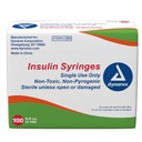  Dynarex Insulin Syringe N/S - Individual Wrapped - .5cc - 31G - 5/16 needle 5/100/cs