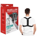 Mueller Adjustable Posture Corrector – Black OSFM Support for Spine Alignment & Everyday Comfort
