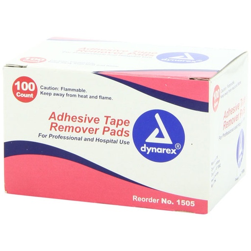 [1505]  Dynarex Adhesive Tape Remover Pad 100 per Box