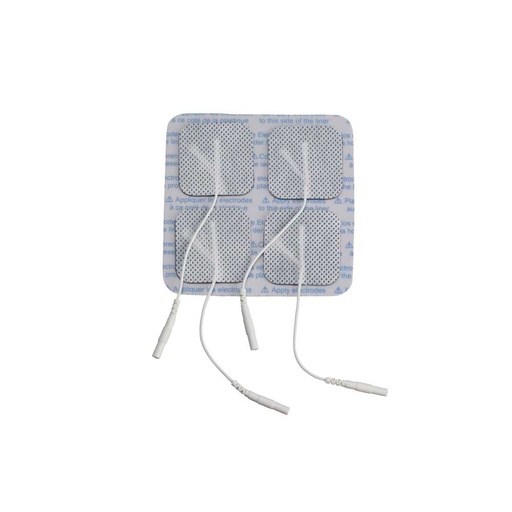 [AGF-101] Drive Medical Square Pre-Gelled Electrodes for TENS Unit – Reusable and Comfortable Electrodes for Effective Pain Relief