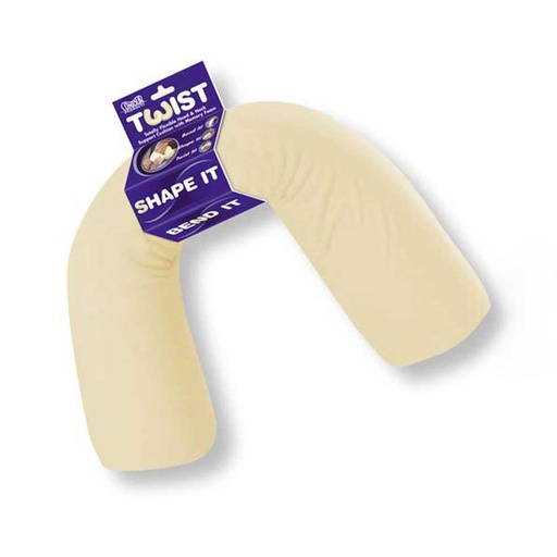 [19-102R-1-539] Contour Twist Pillow Ecru