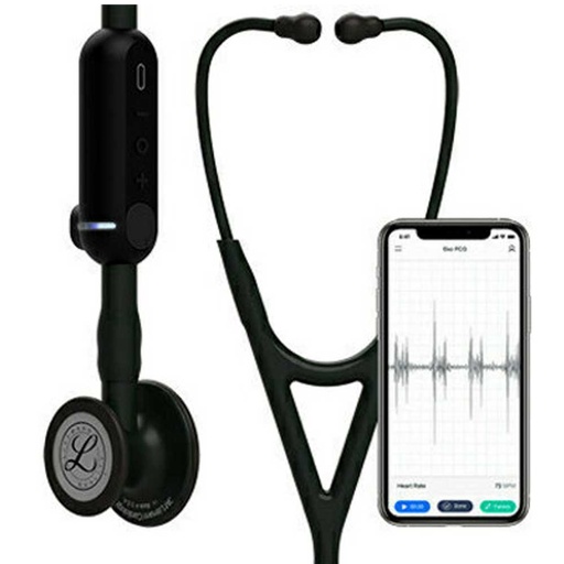 [8480] 3M Littmann Core Digital Stethoscope 8480 Black Chestpiece