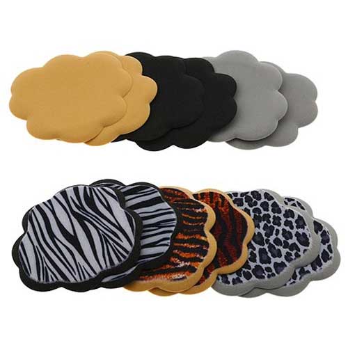 [72054-FP-00999-OB] Open Box Foot Petals - Tip Toes - Triple Pack-Tiger/Zebra/Leopard