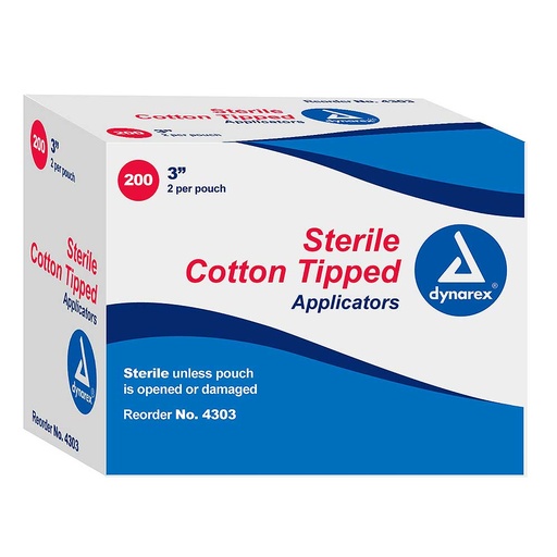 Dynarex Cotton Tipped Wood Applicators Sterile
