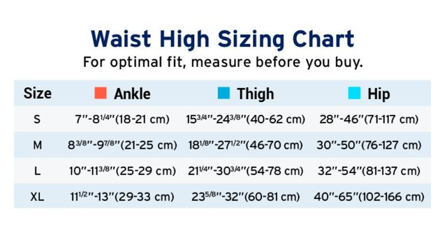 size guide - Jobst Relief Compression Stockings for Daily Comfort and Support