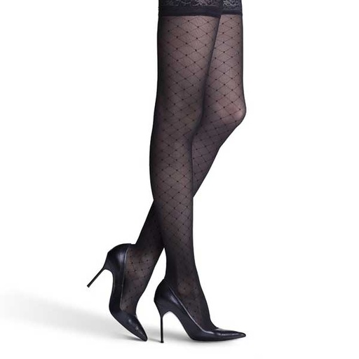 Sigvaris Allure 15-20mmHg Thigh High Closed Toe w/Grip
