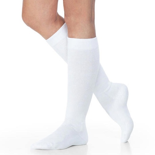 SIGVARIS Eversoft Diabetic 160 Compression Calf Socks 8-15 mmHg - White - Gentle Support for Daily Comfort