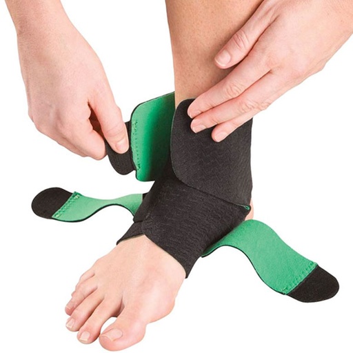 [86511] Mueller Green Adjustable Ankle Support – Eco-Conscious Brace for Reliable Ankle Protection
