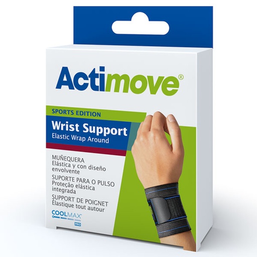 [7341680] Actimove Wrist Support Elastic Wrap Around Universal-Black